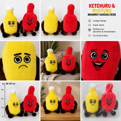 Ketchuru and Musturu Brainrot Stoff-Figuren
