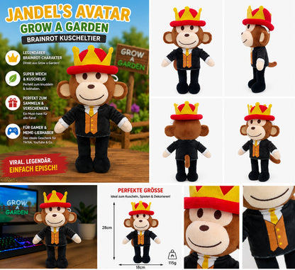 Jandels Avatar Stoff-Figur aus Grow a Garden / Brainrot